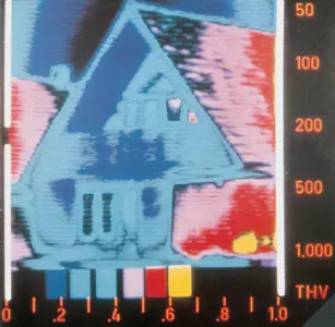 Maison vue infra-rouge