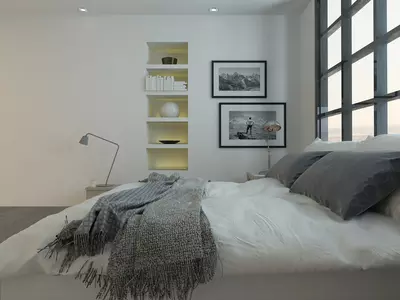 lit dans une chambre