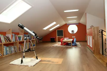 Chambre sous les toits : dans les combles