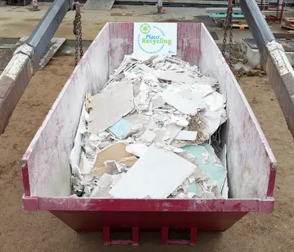 Plaque de plâtre recyclable