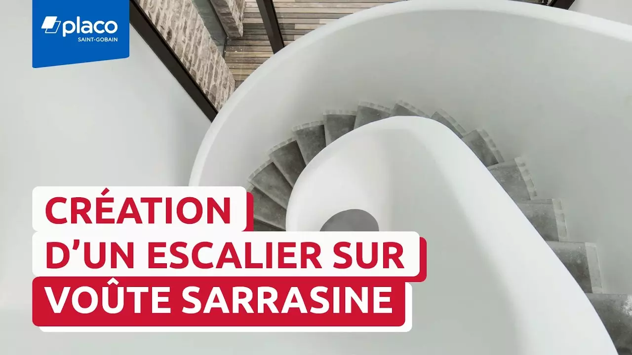 Un escalier sur voûte sarrasine - Côtes d’Armor | Trophées Placo® 2022 thumbnail